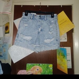 HOLLISTER ultra high rise jean shorts